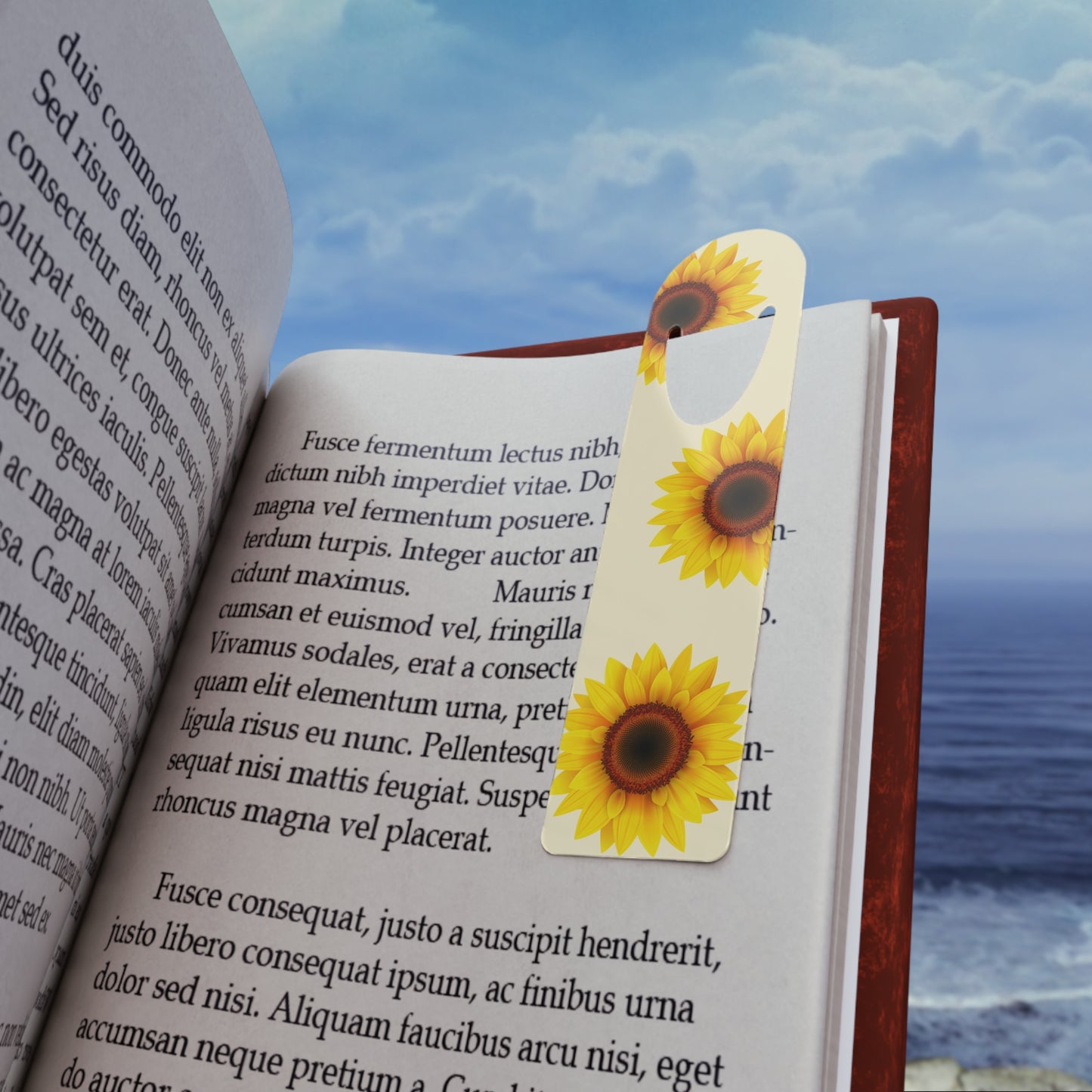 Sunflower Aluminum Bookmark