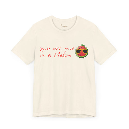 Cute Watermelon Graphic Tee - 'You Are One in a Melon!'