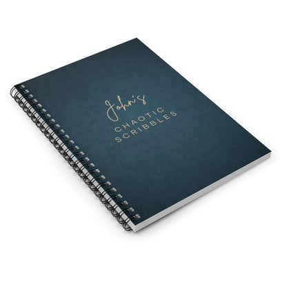 Personalized Ruled Spiral Notebook