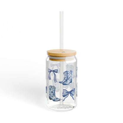 Coquette Cowgirl Glass Jar