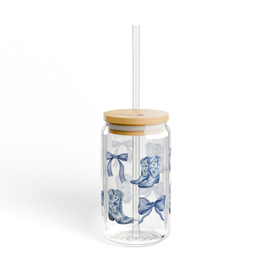 Coquette Cowgirl Glass Jar