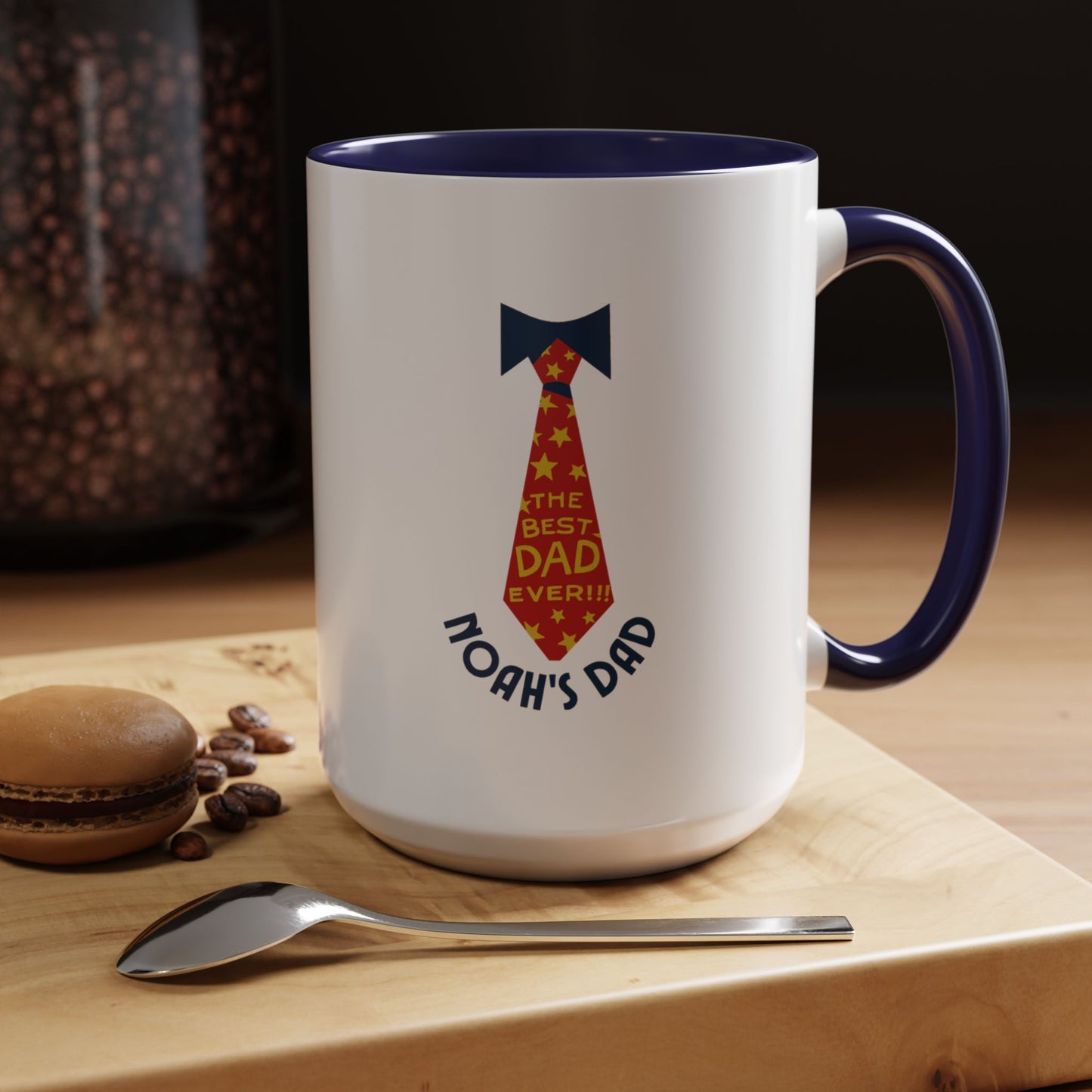 Personalized Father's Day Mug – Custom Name, Retro Design