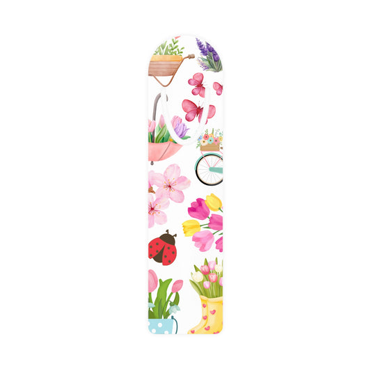 Spring Garden Aluminum Bookmark