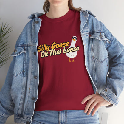 Silly Goose On The Loose Unisex Cotton Tee