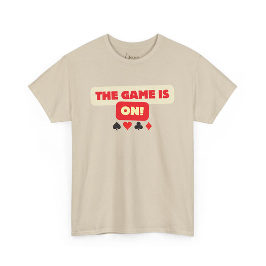 The Game Is On Graphic Unisex Casual Gaming Tee