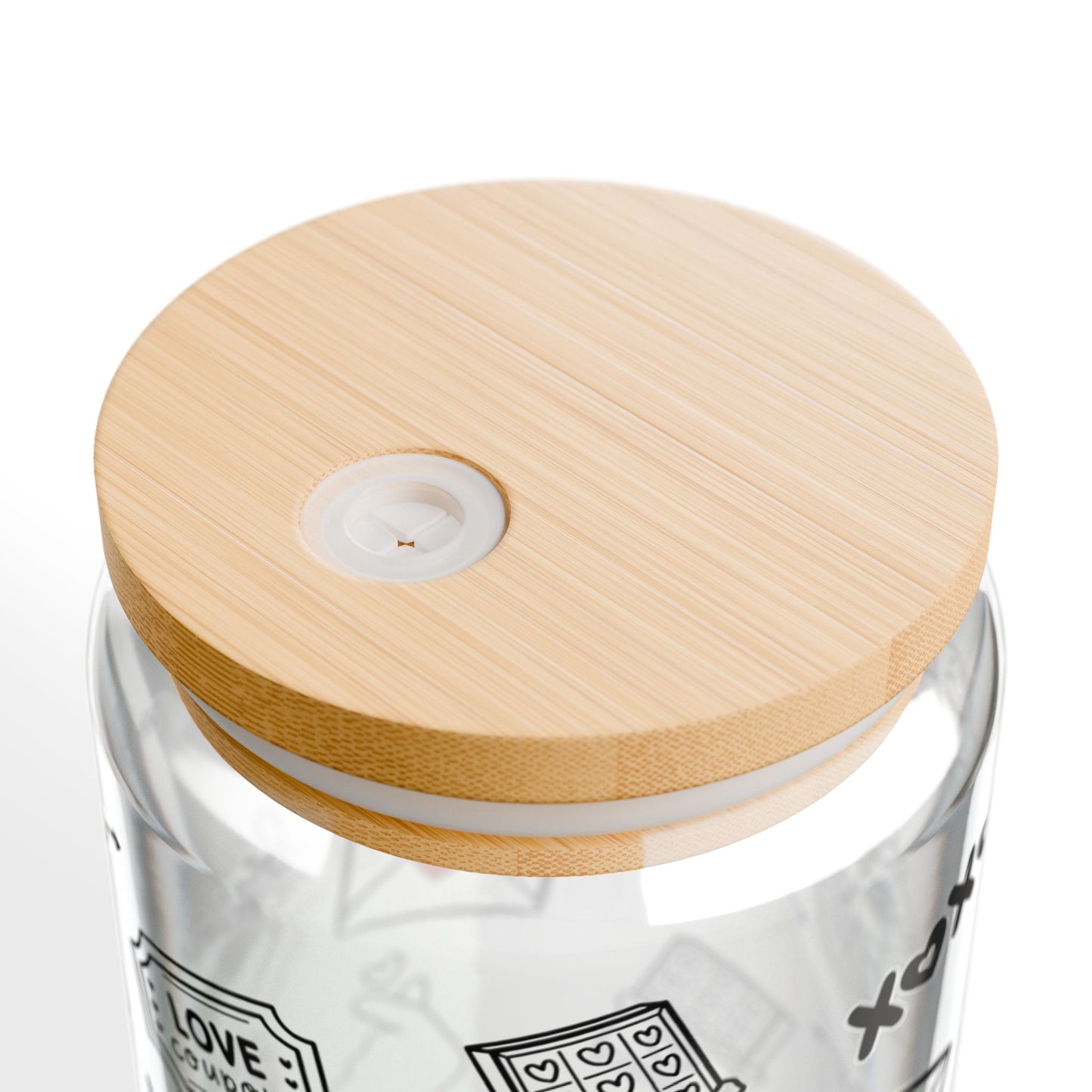 XOXO Love Doodle Glass Jar