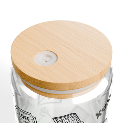 XOXO Love Doodle Glass Jar