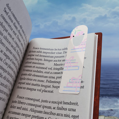 Floral Coquette Book Lover Bookmark - Elegant Metal Page Holder for Readers