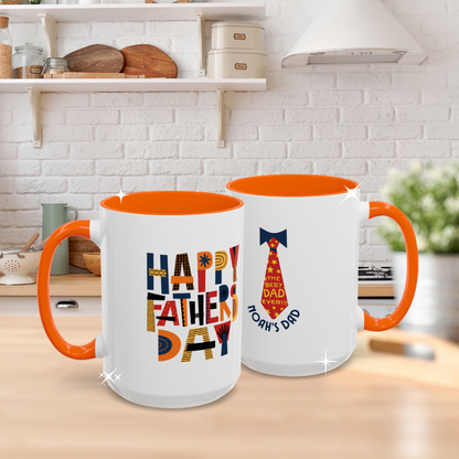 Personalized Father's Day Mug – Custom Name, Retro Design