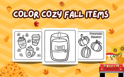 Fall Coloring Book | Digital Download