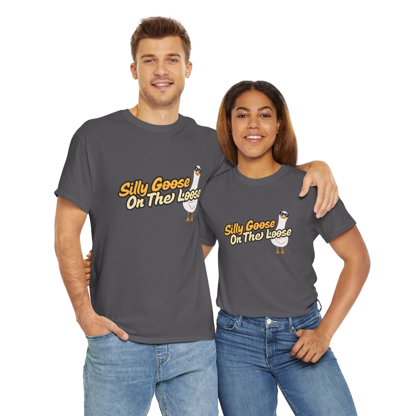Silly Goose On The Loose Unisex Cotton Tee