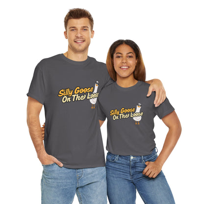 Silly Goose On The Loose Unisex Cotton Tee