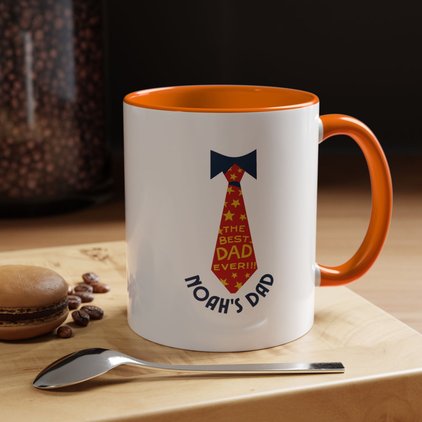 Personalized Father's Day Mug – Custom Name, Retro Design