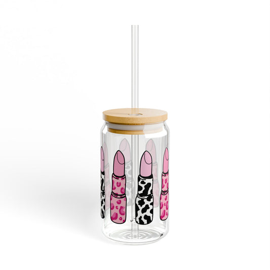 Chic Lipstick Glass Jar
