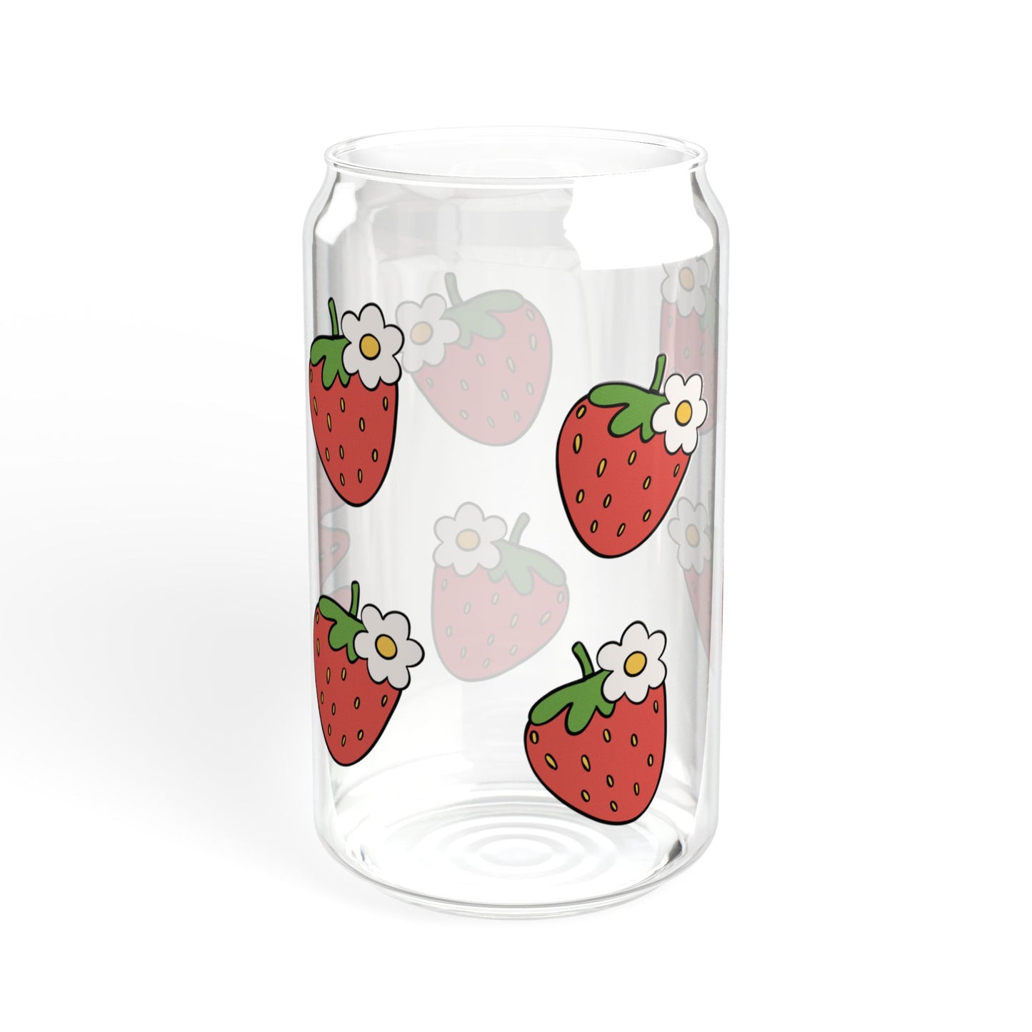 Custom Strawberry Name Glass Jar