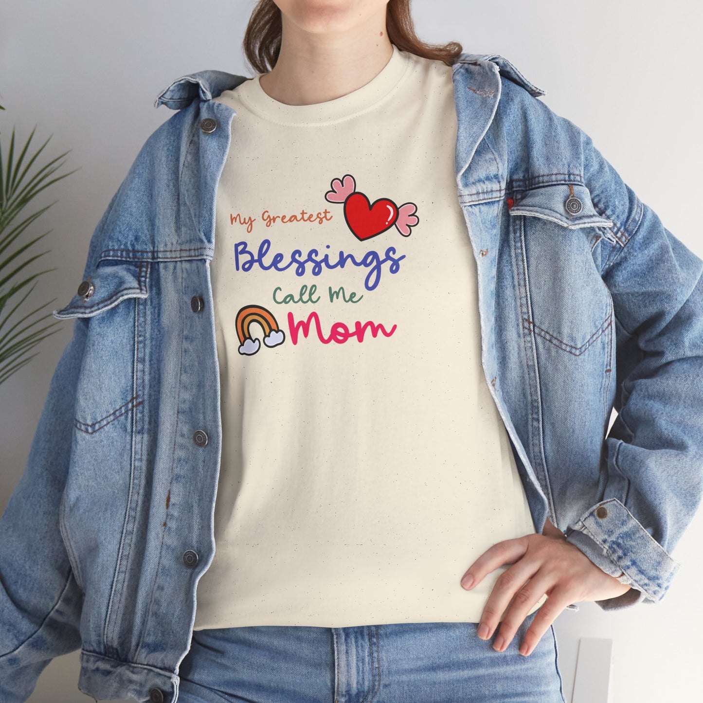Mom Blessings Cotton Tee
