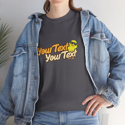 Personalized Unisex Quirky Duck Graphic Cotton Tee