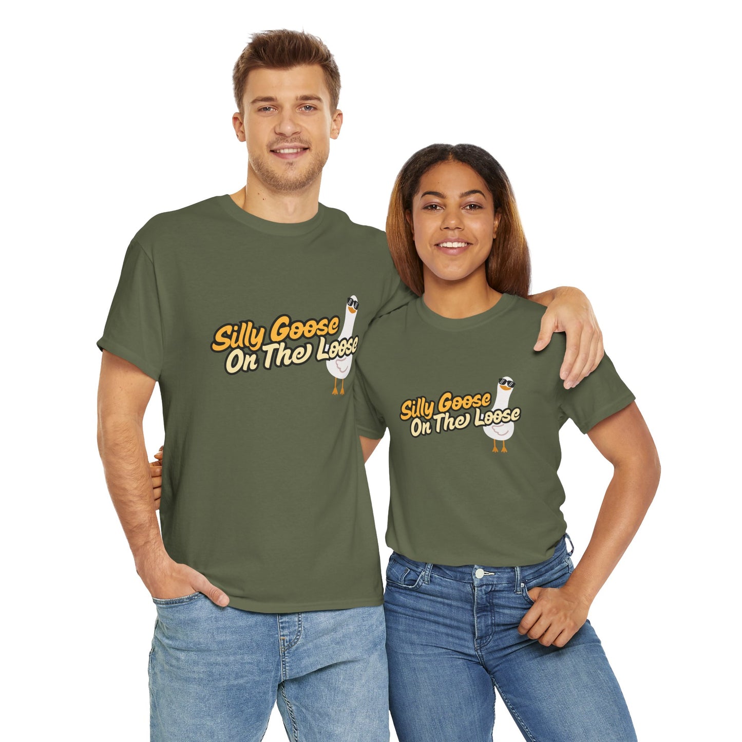 Silly Goose On The Loose Unisex Cotton Tee