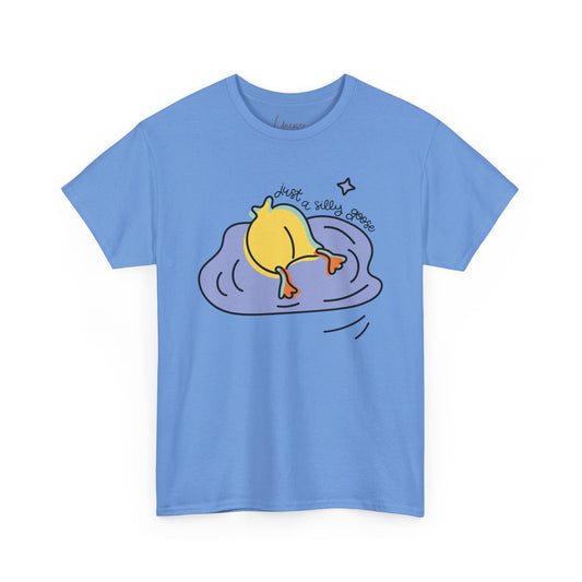 Just a Silly Goose Funny Graphic Unisex Cotton Tee