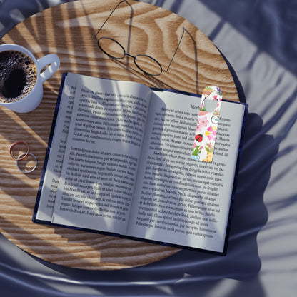 Spring Garden Aluminum Bookmark