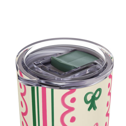 Elegant Bow Themed Skinny Tumbler