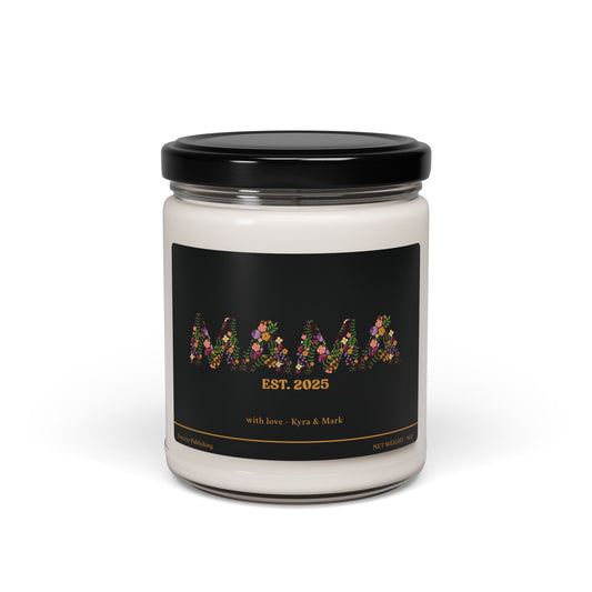 Custom Floral MAMA EST Soy Candle