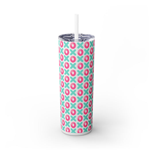 XOXO Skinny Tumbler – Sip in Style, Share the Love