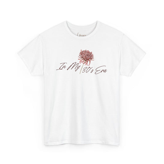 "In My 30's Era" Customizable Vintage Graphic Cotton Tee Shirt