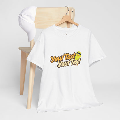 Personalized Unisex Quirky Duck Graphic Cotton Tee