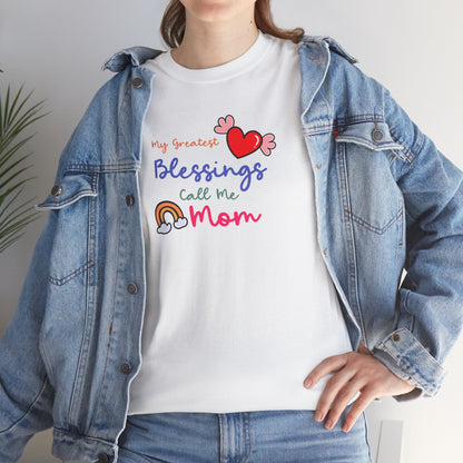 Mom Blessings Cotton Tee