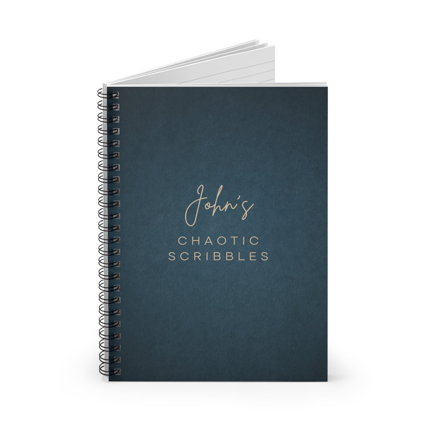 Personalized Ruled Spiral Notebook