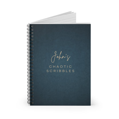 Personalized Ruled Spiral Notebook