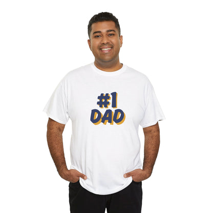 #1 Dad Cotton Tee - Perfect Father's Day Gift