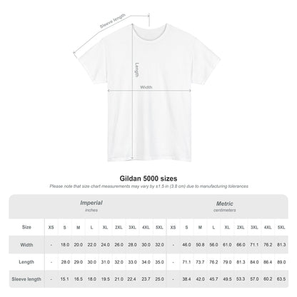 Customaizable Bold Block Lettering Unisex Heavy Cotton Tee