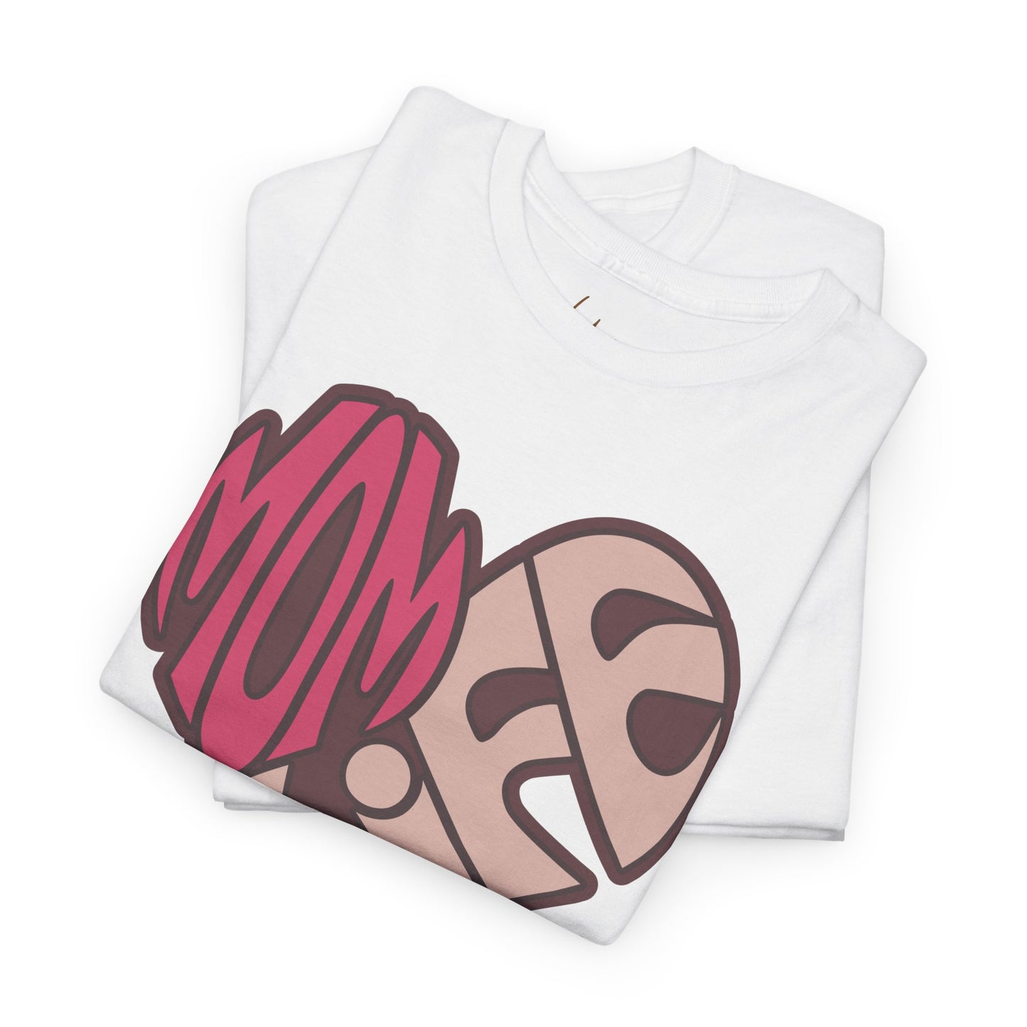 Heart Shaped Mom Life Cotton Tee