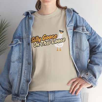 Silly Goose On The Loose Unisex Cotton Tee