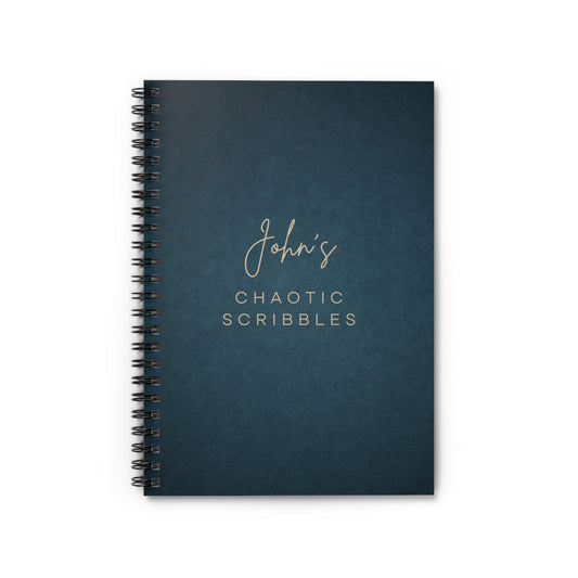 Personalized Ruled Spiral Notebook