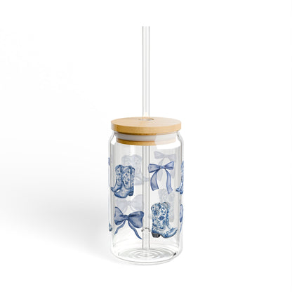 Coquette Cowgirl Glass Jar