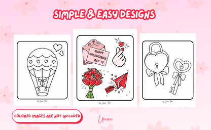 Valentine Coloring Book - Part 1 | Digital Download