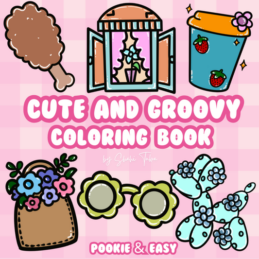 Cute and Groovy Coloring Book - Part 4 | Digital Download