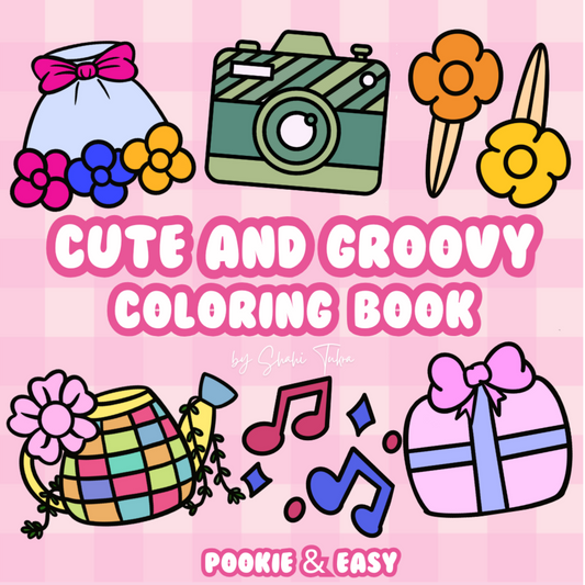 Cute and Groovy Coloring Book - Part 2 | Digital Download