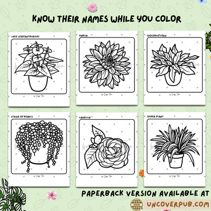 Plants and Flowers Coloring Book | Digital Download