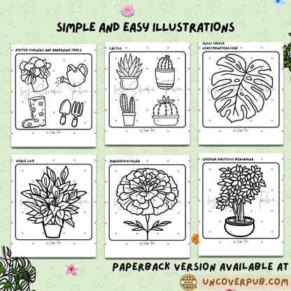 Plants and Flowers Coloring Book | Digital Download