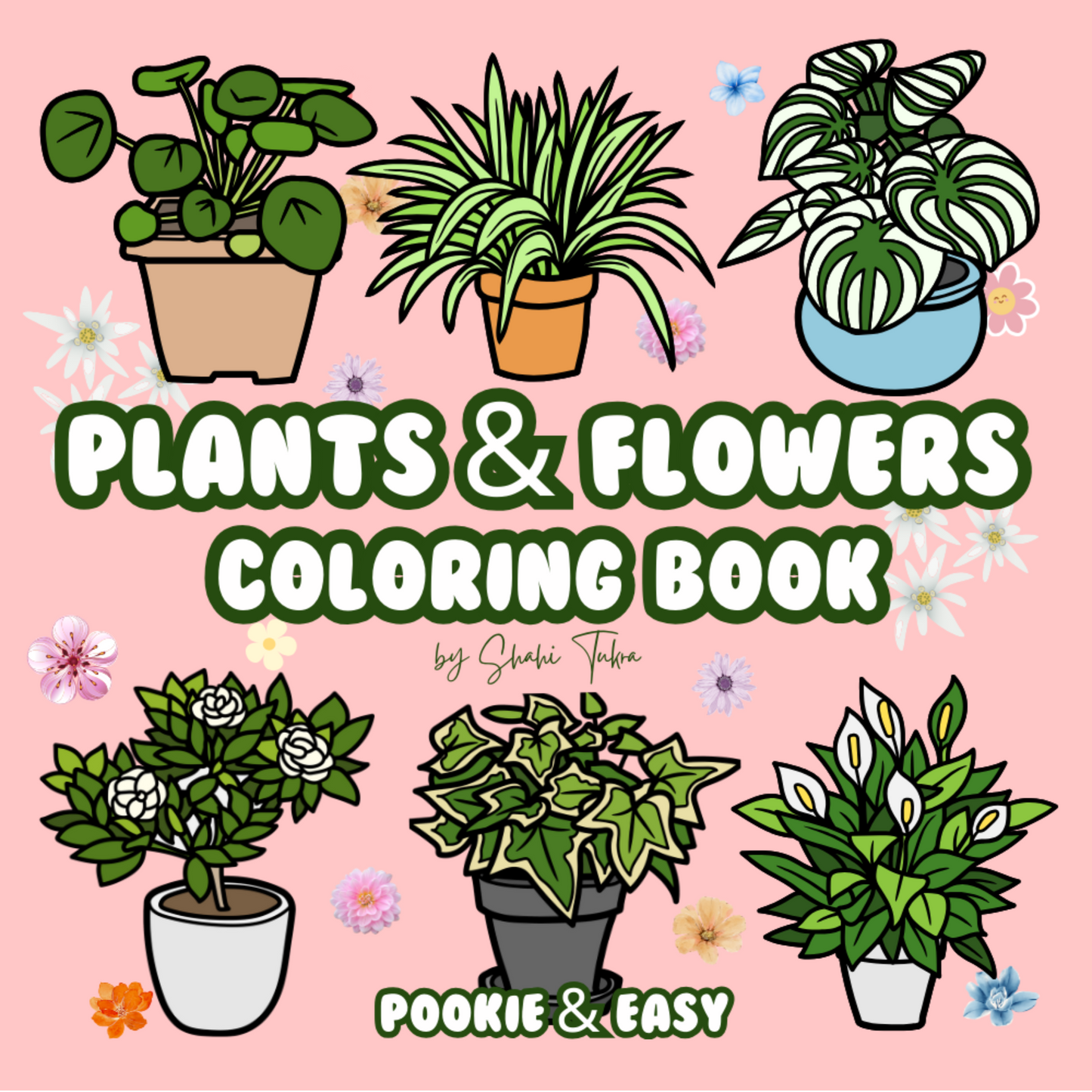 Plants and Flowers Coloring Book | Digital Download