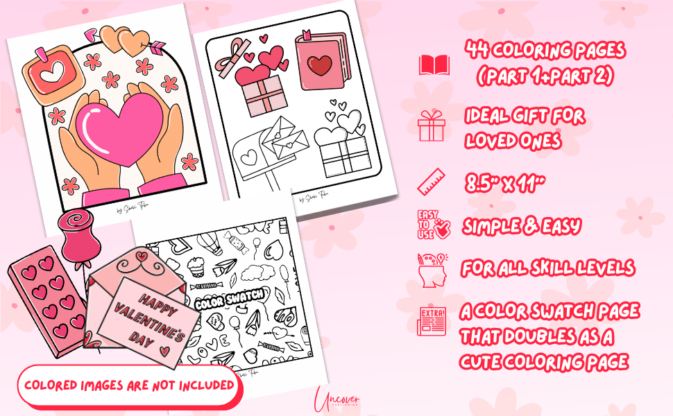 Valentine Coloring Book - Full Version | Digital Download