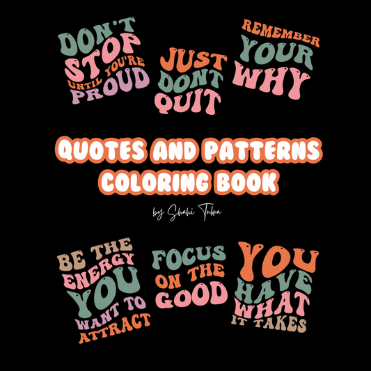 Quotes Coloring Book | Digital Download