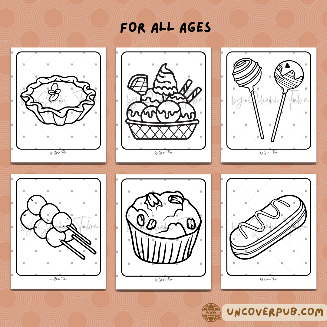 Sweet Treats Coloring Book | Digital Download