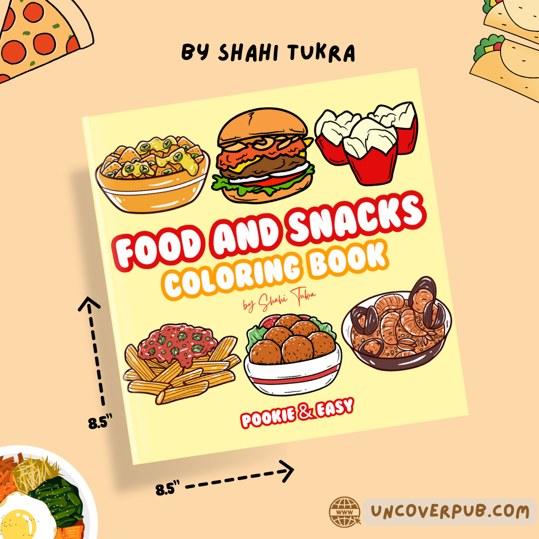 Food and Snacks Coloring Book