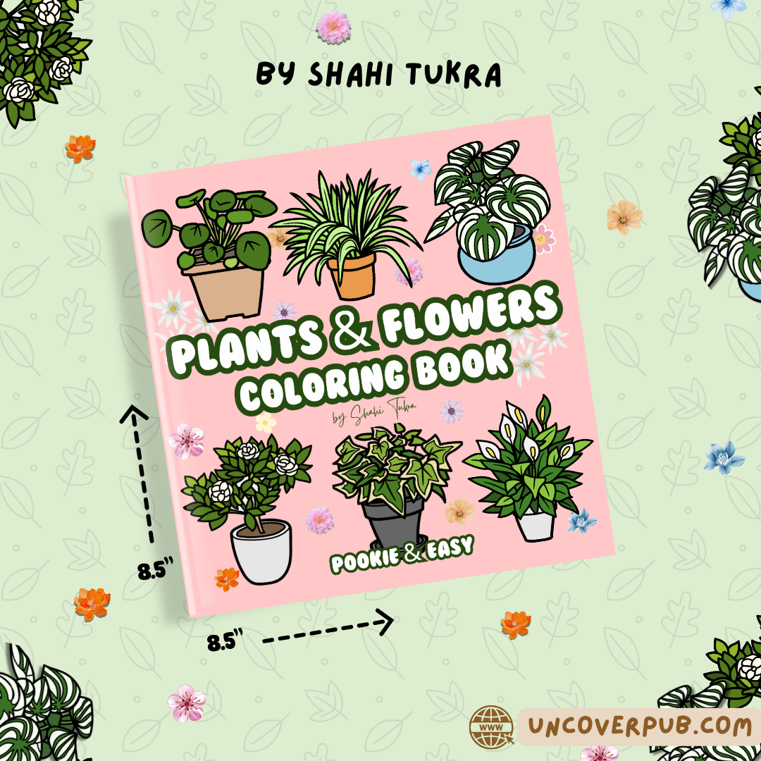 Plants and Flowers Coloring Book